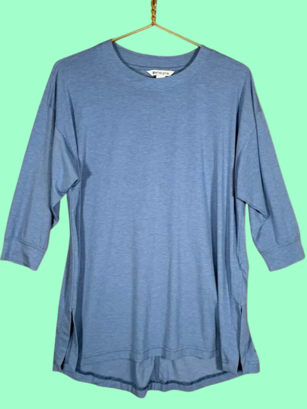 Athleta Light Blue Long Sleeve Tee